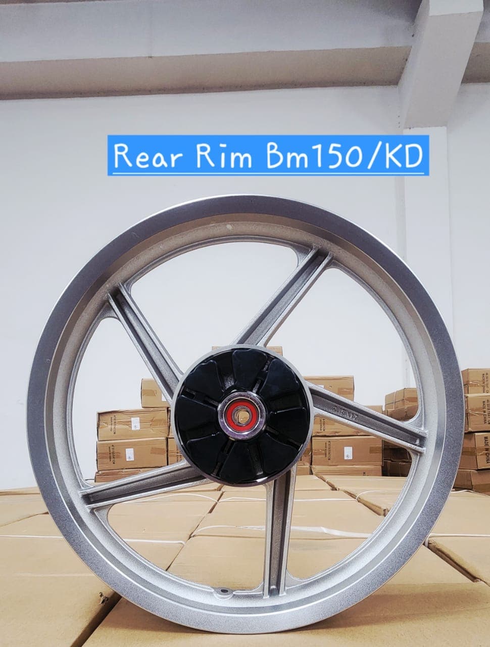 Aluminum alloy rear wheel rim