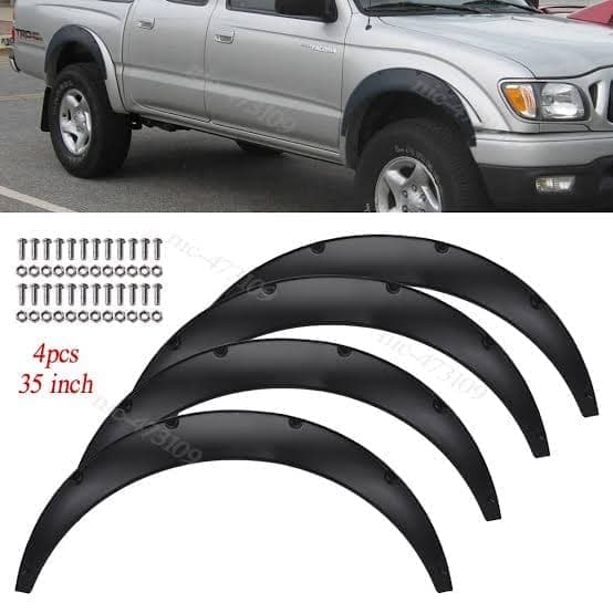 Flexible fender flares