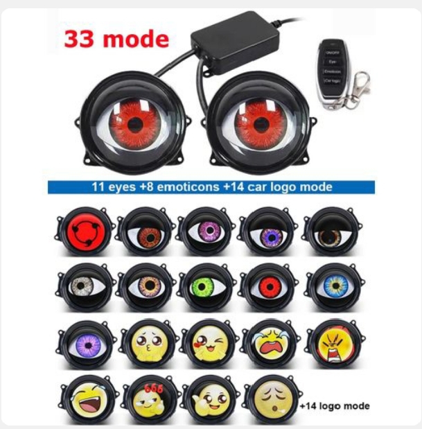 3-inch dynamic devil eye LED projector lenses
