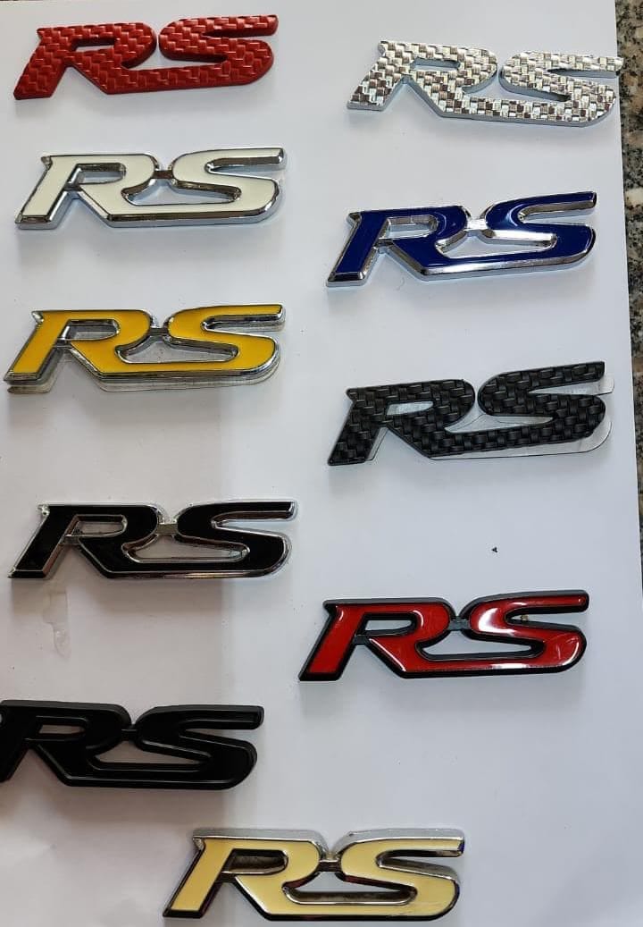 RS car badge