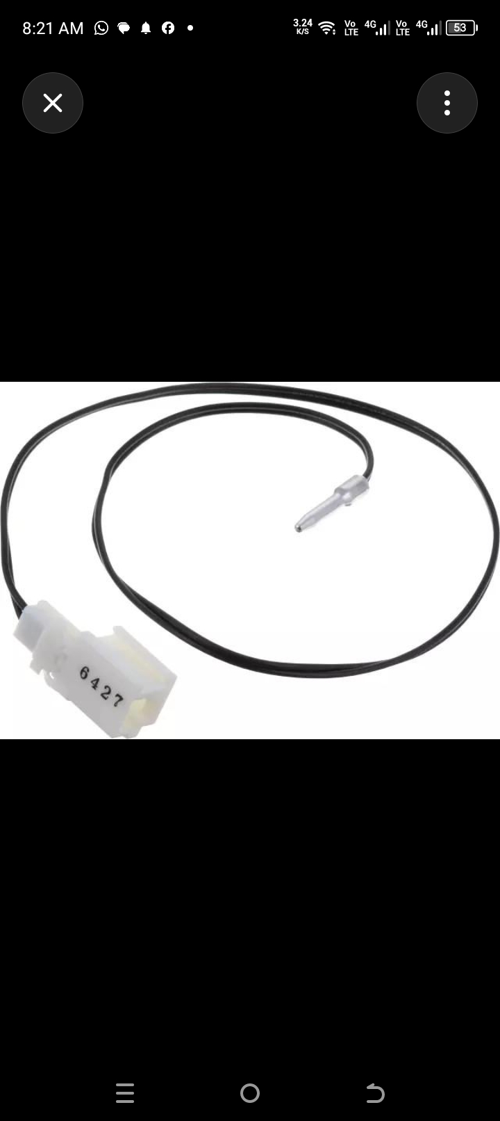 Evaporator temperature sensor